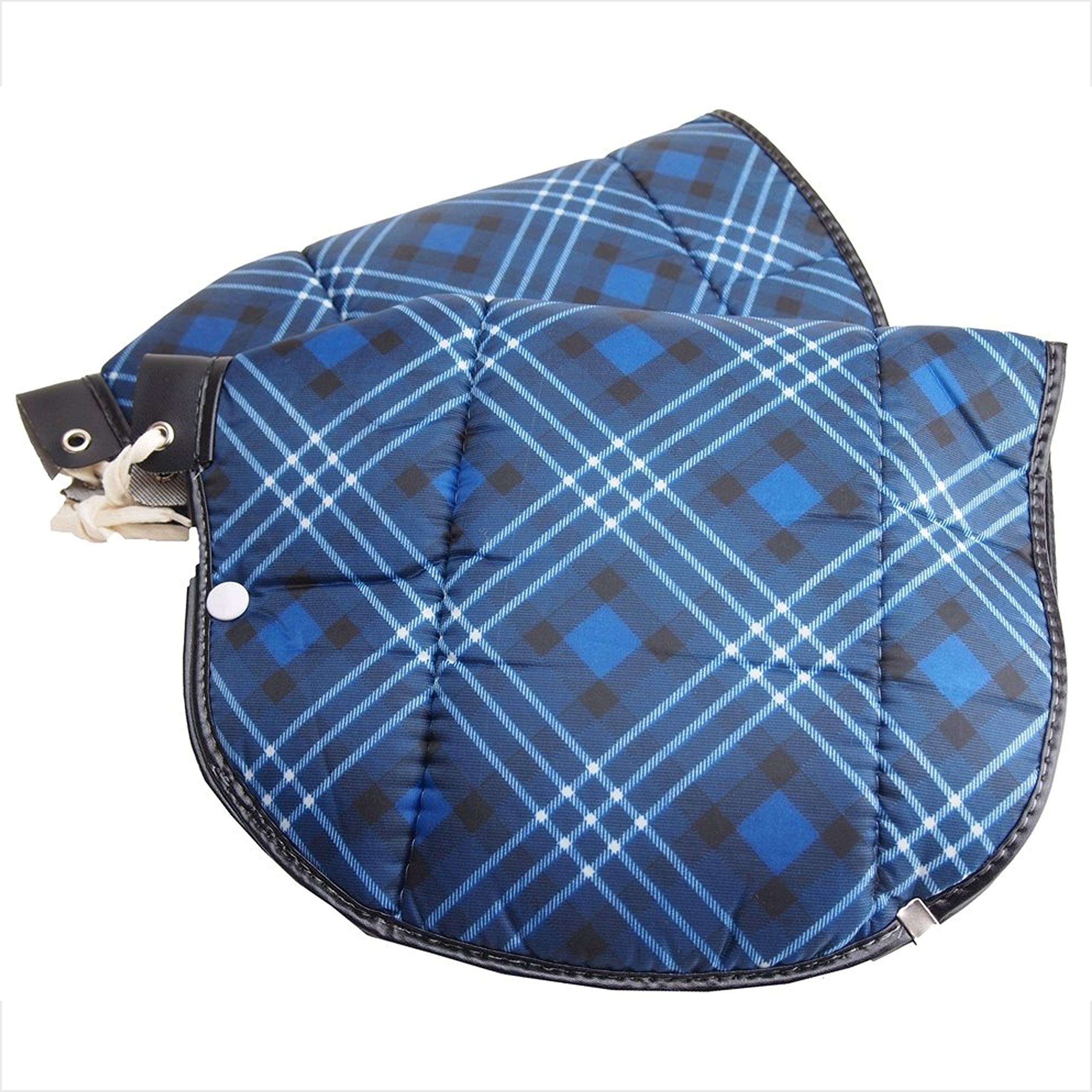 

MARUTO Tuffter Steering Wheel Checkered Cover, Blue, HC-NT1600