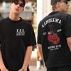Streetwear Herren Bedrucktes Baumwoll-Kurzarmhemd, Retro Herren T-Shirt Top, Lustiger Comic Boxen Fitnessstudio, die Beste Wahl für Herren-Urlaubsgeschenke