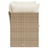 Vidaxl Garden Sofa With Cushions, 2-Seater, Beige, Poly Rattan