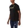 Asics Letter Round Neck Short Sleeve T-Shirt Men Tops Black 2091A750-001
