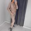 2024 Trendy Casual Round Neck Drilled Sports Pocket Set for Women