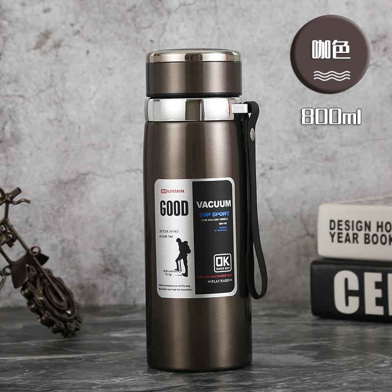 Stainless steel thermos cup outdoor portable tea separation cup car travel ml large capacity