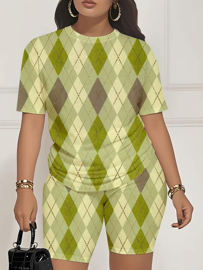 Color Codes: European and American Women's Clothing, Painting Print T-shirts, Shorts, Sets, Sportswear