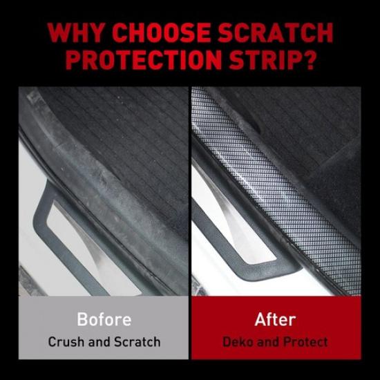 Carbon Fiber Protector Sill Scuff Cover Door Car Body Anti Scratch Strip Sticker