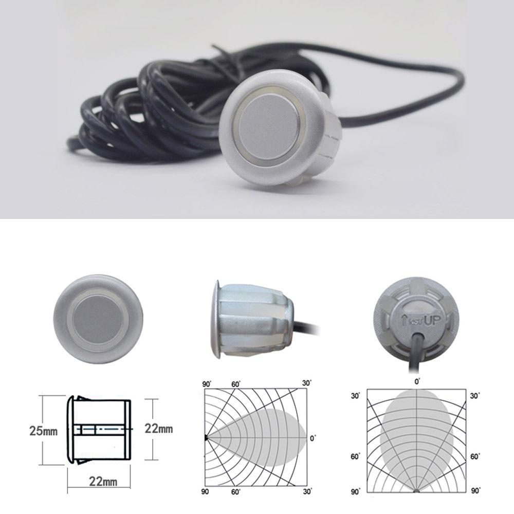 8-Probe Front and Rear Car Reversing Radar with Voice Buzzer