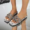 Fashion Shoes for Women 2025 New Open Toe Women's Slippers Fashion Crystal Outdoor Daily Best Seller Summer Plus Size Flat Slippers