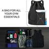 New Design Sports Backpacks Soccer Drawstring Bag Gym Backpack Travel Hiking Draw String Back Bag Multi-Pocket Waterproof
