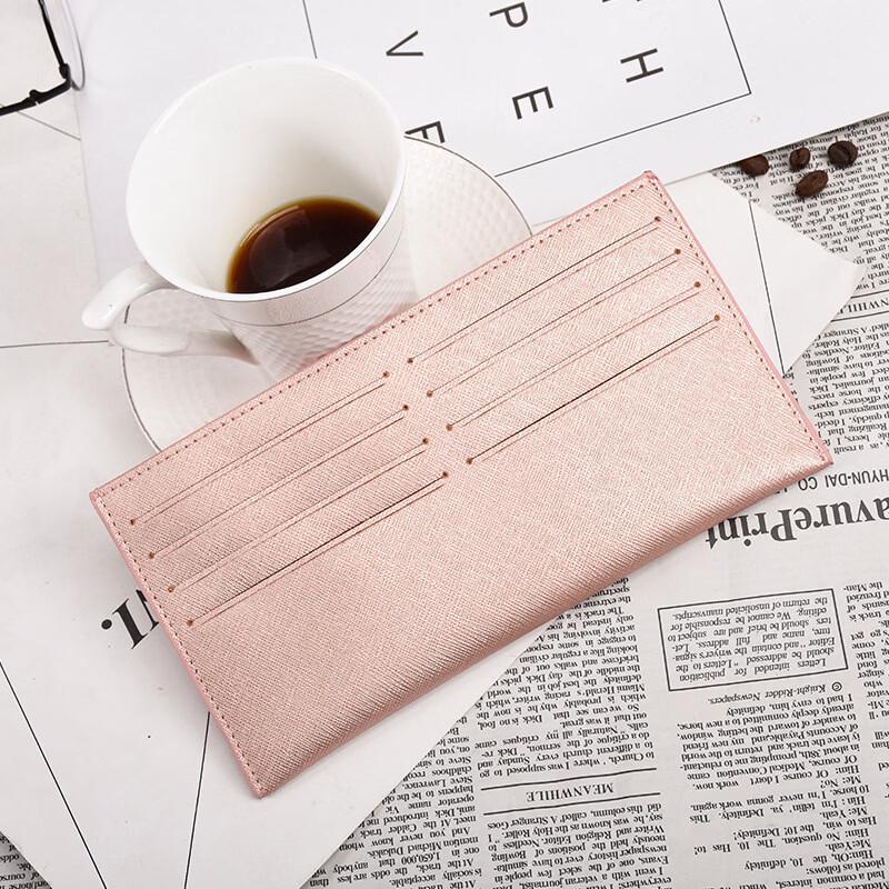 Женский кошелек-кардхолдер DAXTE из кожи с тиснением под крокодила