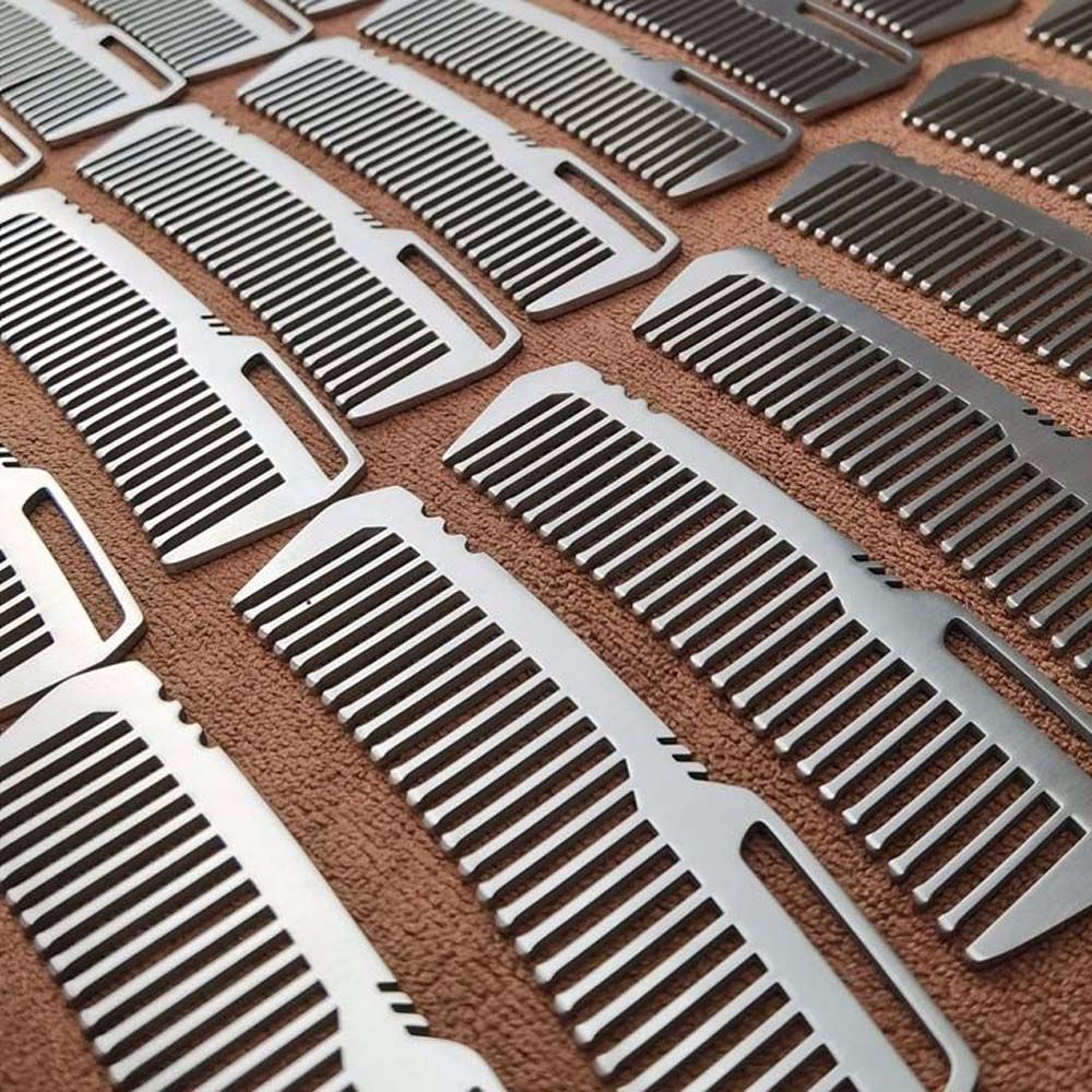 Mini Anti-static EDC Outdoor Tools Pocket Titanium Hair Combs Comb EDC Gear Combs Titanium Comb