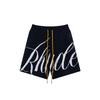 Brand di tendenza RHUDE logo a lettere maglia jacquard lana pantaloncini casual da uomo e donna pantaloni a cinque punti high street