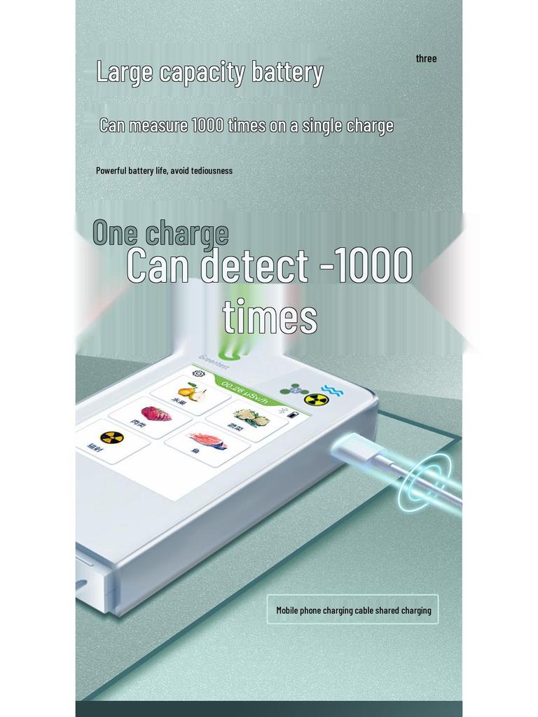 ECO4F Portable Produce Radiation & Nitrate Tester with Capacitive Screen