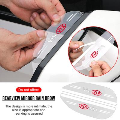 2PCS Transparent Car Rearview Mirror Rain Eyebrow Visor Cover For Ceed Rio Sportage R K3 K4 K5 K6 Ceed Sorento Cerato Optima