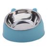 Eco-Friendly 1PcStainless Steel Cat Bowl, 15° Inclined Pet Food Dish with Non-Slip Base, Anti-Choke Feeder for Cats/Kittens/Dogs