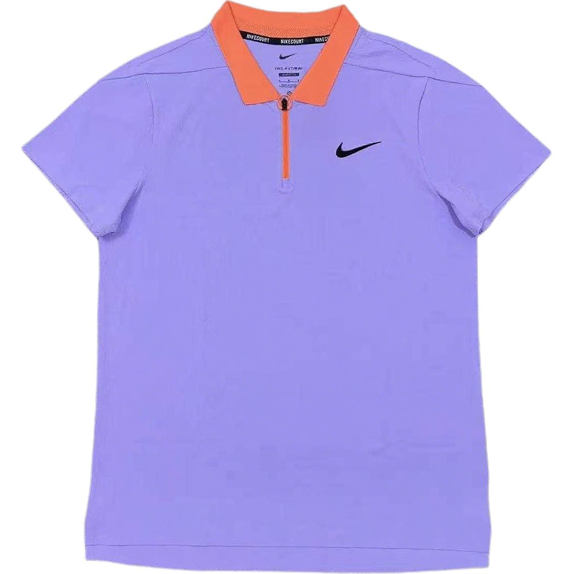 

Nike Court Slam Теннис Логотип Бренда Мода Удобный Повседневный Дышащий Поло с Коротким Рукавом Мужские Рубашки Поло FQ2016-580 L