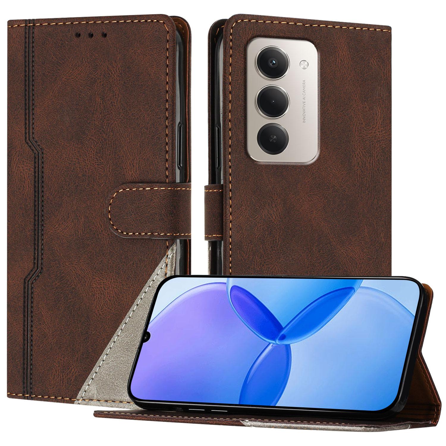 

Для Xiaomi Redmi 15 4G (Європа) (171мм)/Xiaomi Redmi 15 5G (Європа) (171мм) Шкіряний Чохол Трикутний Клаптевий Гаманець Підставка Ударостійкий Чохол для Телефона