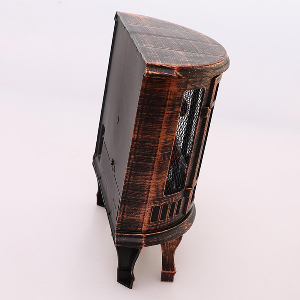 Antique Decoration LED Lantern Simulation Flame Fireplace Lantern Lamp Waterproof Unique Vintage