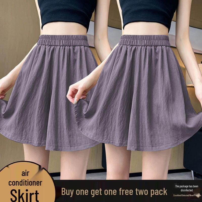 High-Waisted Wide-Leg Air Conditioning Shorts Skirt - 2026 Summer Collection: Petite, Slimming, Casual Two-Piece Set.