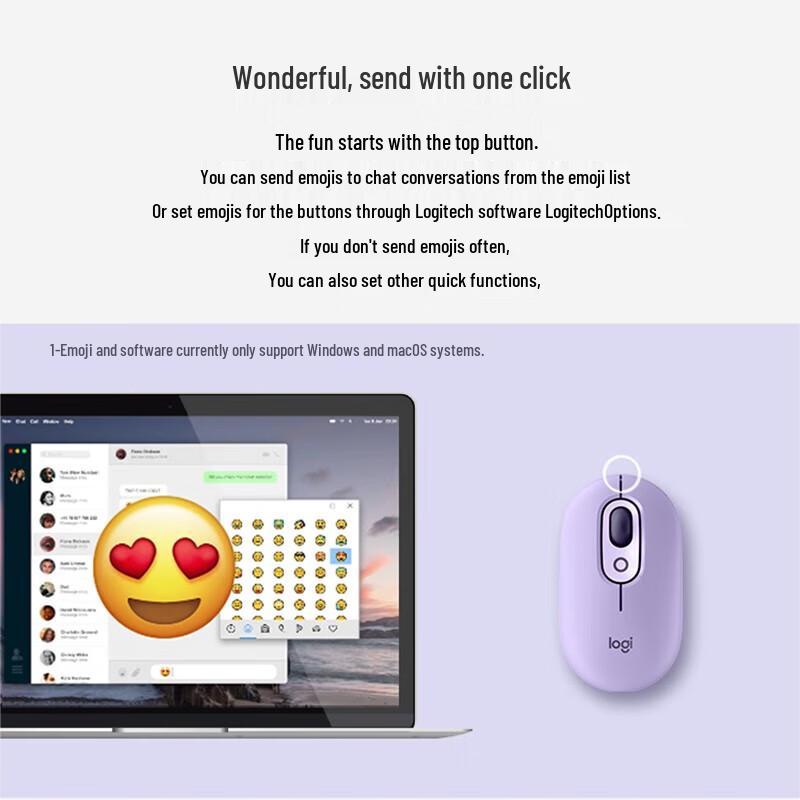 Logitech POP MOUSE Wireless Bluetooth Mouse