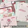 Vintage Rose Handwritten Envelope & Letter Set: Romantic Greeting Card Stationery