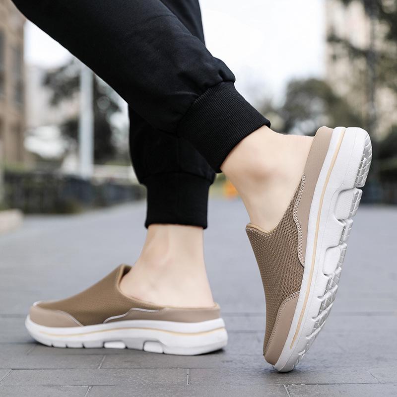 Large Size Couple Baotou Drag Summer Sports Foot Cover Casual Slippers Men's Home Outdoor Fashion Half Tray