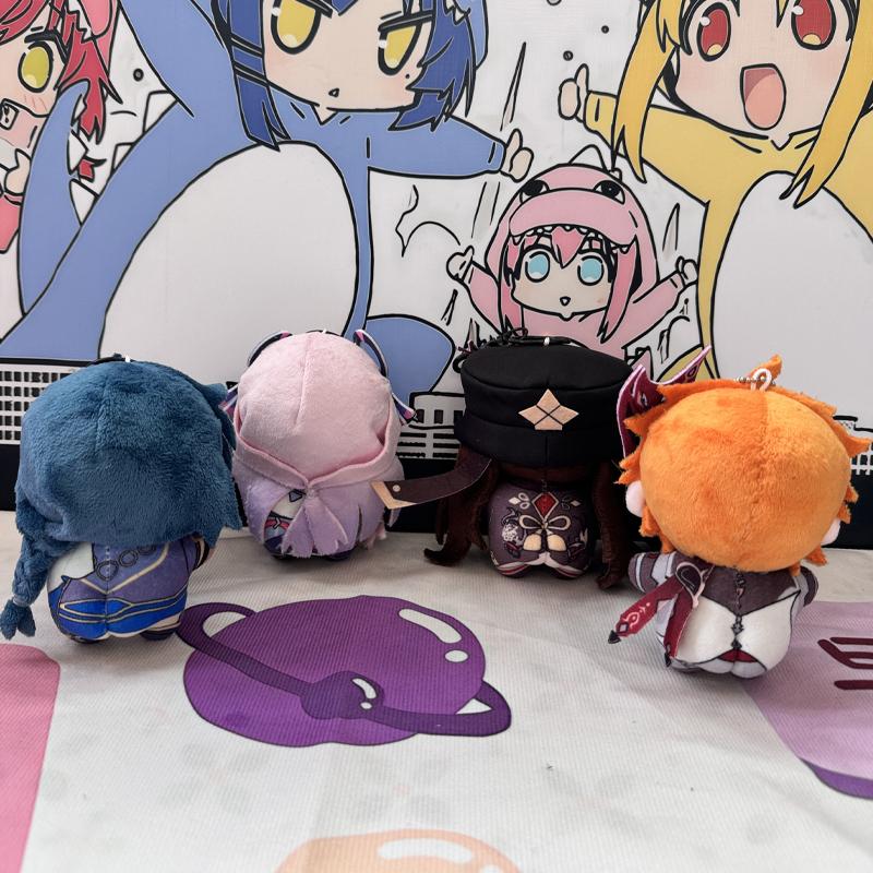 Giocattoli Peluche Tartaglia Ciondoli Hutao Portachiavi Morbido Borsa Genshin Impact Peluche Giocattoli Ripieni Kaeya Regalo per Bambini Festa Compleanno