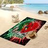 Portugal Fußball Print Strandtuch Schnelltrocknend Super Saugfähig Weiches Badetuch für Schwimmen Strand Reisen Fan Souvenir Geschenk