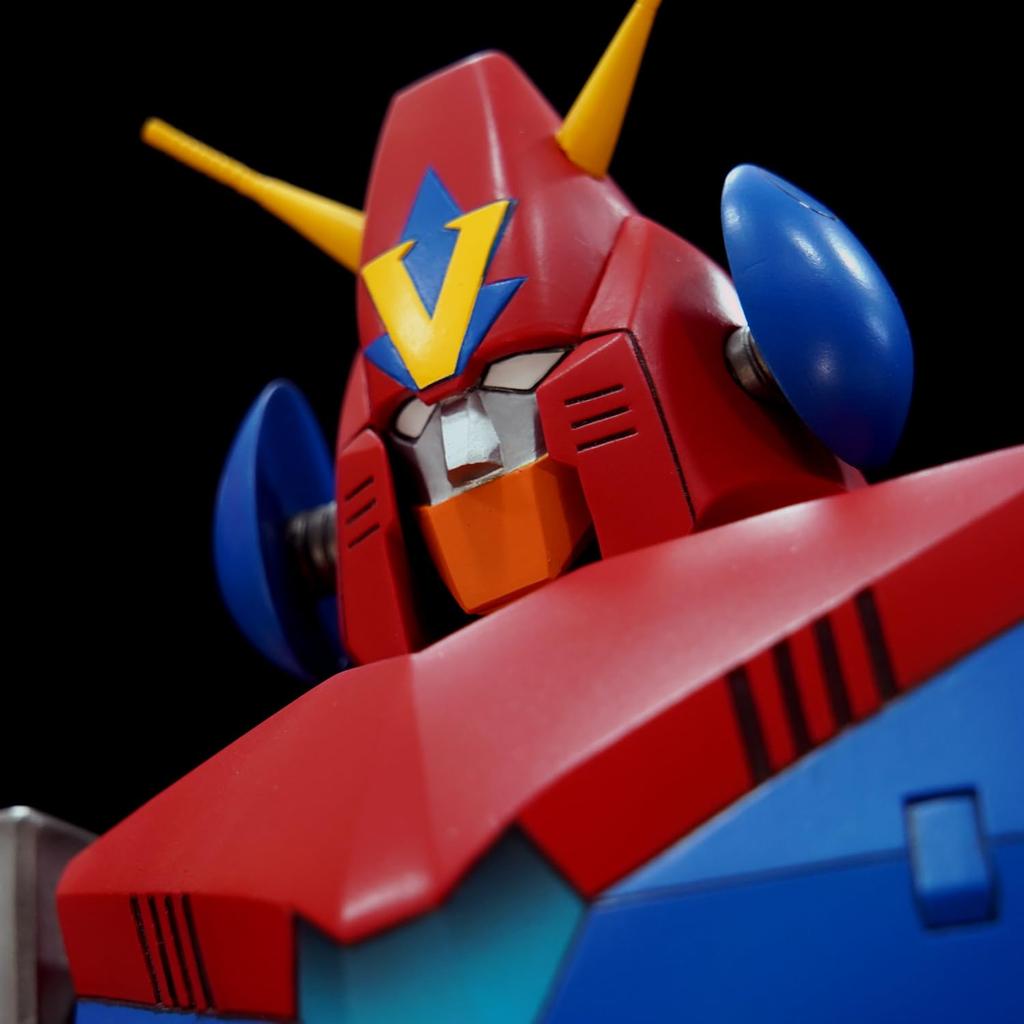 Chodenji Robo Combattler V Kit Mega Vinyle Souple Édition Réédition Environ 50 cm de Haut Vinyle Souple Kit d'Assemblage Non Peint Non Échelle