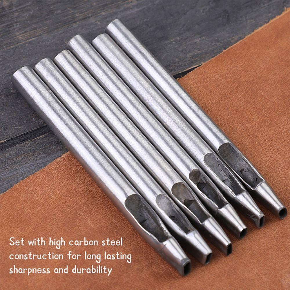 1Pcs Hollow Hole Oval Hole Punch DIY Tools Ellipse Punch Durable Leather Hole Puncher
