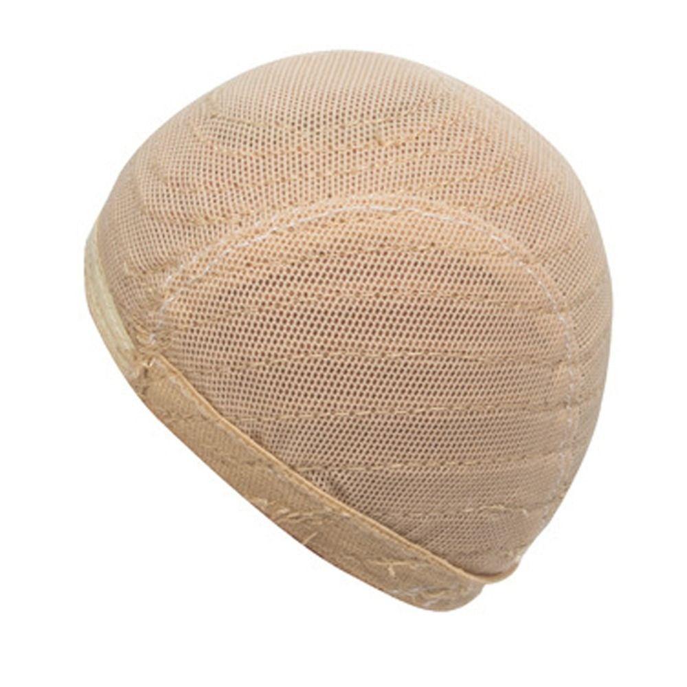 

Non-slip Hat Cap Doll Fixed Hair Hairnet Net Head Headgear Doll DIY Accessories Children Gift Beige-Little 1/3 Doll