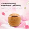 Mini Elektrischer Luftbefeuchter USB Kaltnebel Sprüher Aromatherapie Ätherisches Öl Diffusor Schlafzimmer Schreibtisch Holzmaserung Luftbefeuchter