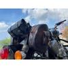 Leather Motorcycle Combo Bag Black Saddle Pouch Bags Panniers Tool Side Luggage