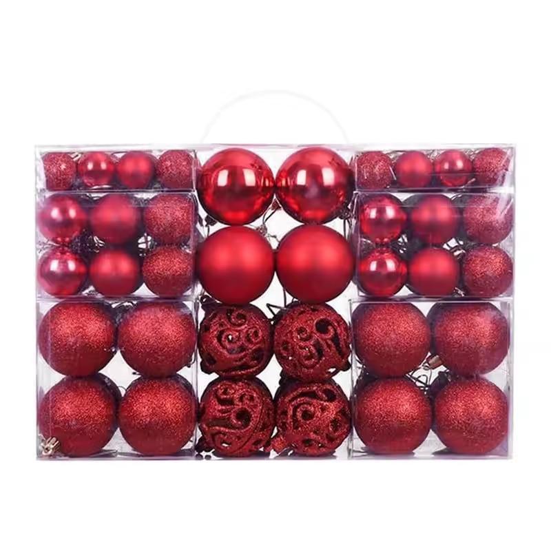 100pcs Christmas Decor Baubles Tree Xmas Balls Party Wedding Ornament Party Supplies Xmas Ornament Ball Xmas Baubles