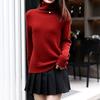 Seamless Integrated Wool Sweater Turtleneck New 0 All Wool Knitted Sweater Solid Color Casual Slim Bottoming Sweater