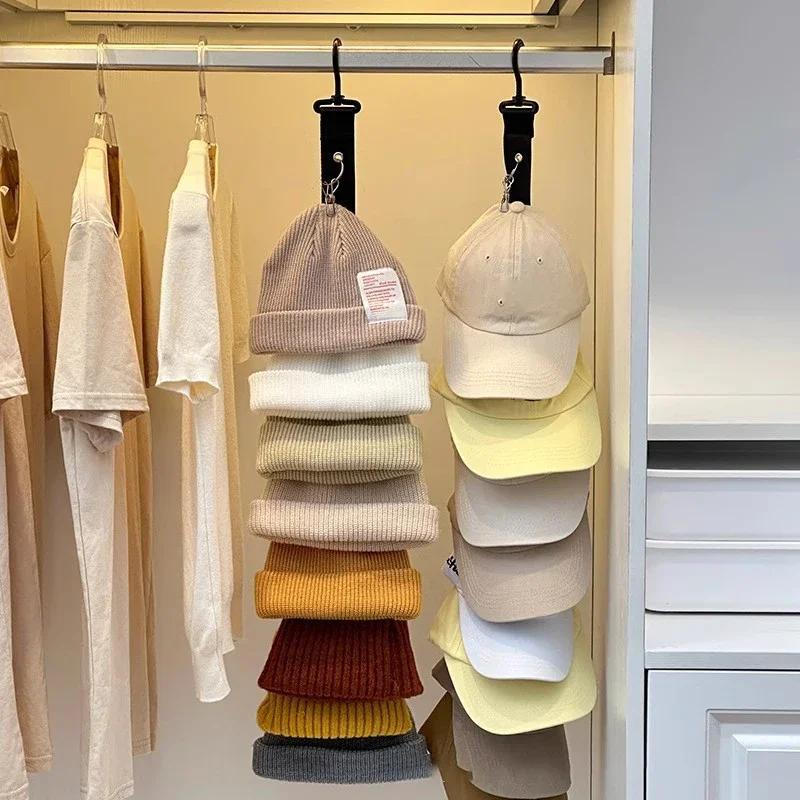 65cm hat storage,can hold 8 baseball caps,suitable for home and closet hat storage,perfect tool for hanging hats in wardrobes