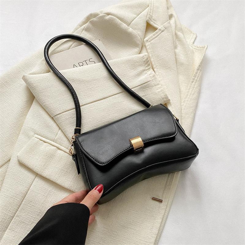 

Персонализированная сумка Niche 2024, зимняя новая сумка, женская модная сумка через плечо для поездок на работу, повседневная простая сумка-мессенджер чёрный