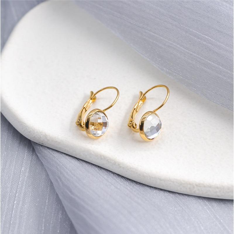 Легкие роскошные аксессуары Высококачественные ювелирные изделия Австрийские стеклянные хрустальные серьги Серьги Модные женские заушники