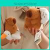 Keychain Capybara Pulling Plush Pendant Toy Mink Fabric Dog Crocodile Goose
