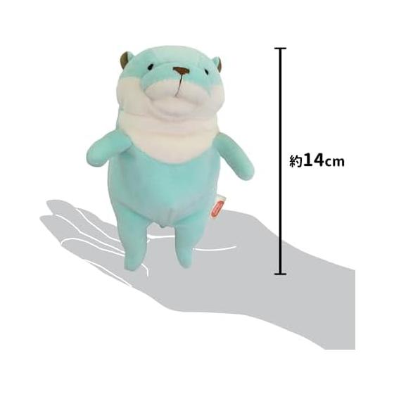 Shinada Global Mochi Series Mochi Kawaso Pastel Mint (mini) 7514cm Stuffed Otter Animal MOKW-0088PM