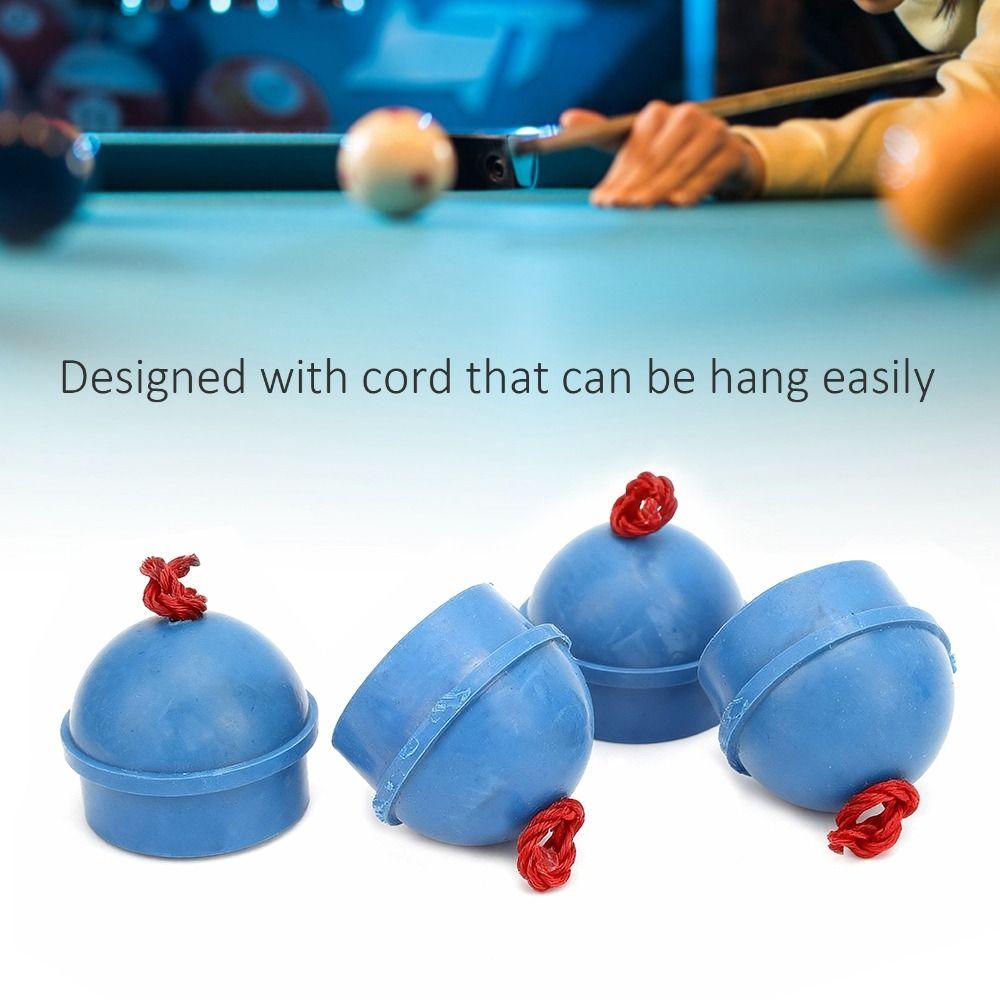 4pcs Rubber Cue Chalk Holder With Cord Chalk Organizer Pool Chalk Holder  Pool Table