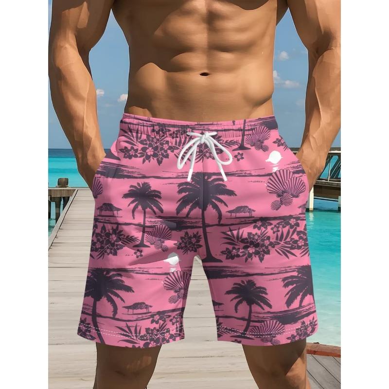 Kokospalmen 3D-gedruckte Badeshorts Palmen-Grafik Boardshorts für den Sommer Harajuku Hawaiianisch Coole Badehosen
