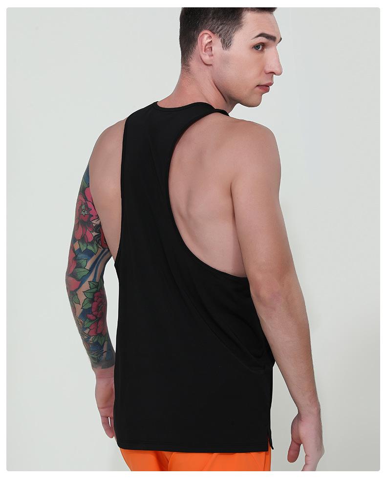 Men's Quick-Dry Breathable Y-Back Tank Top for Running & Cycling