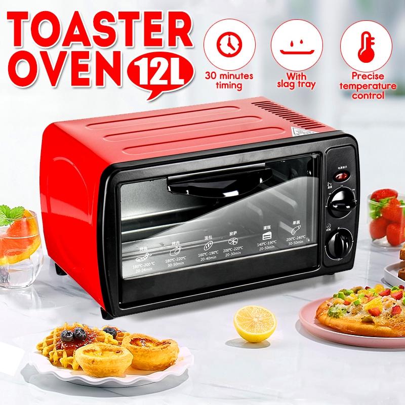 12L Toaster Oven Electric Oven Home Mini Baking Oven Modern Toaster Oven Kitchen 640W