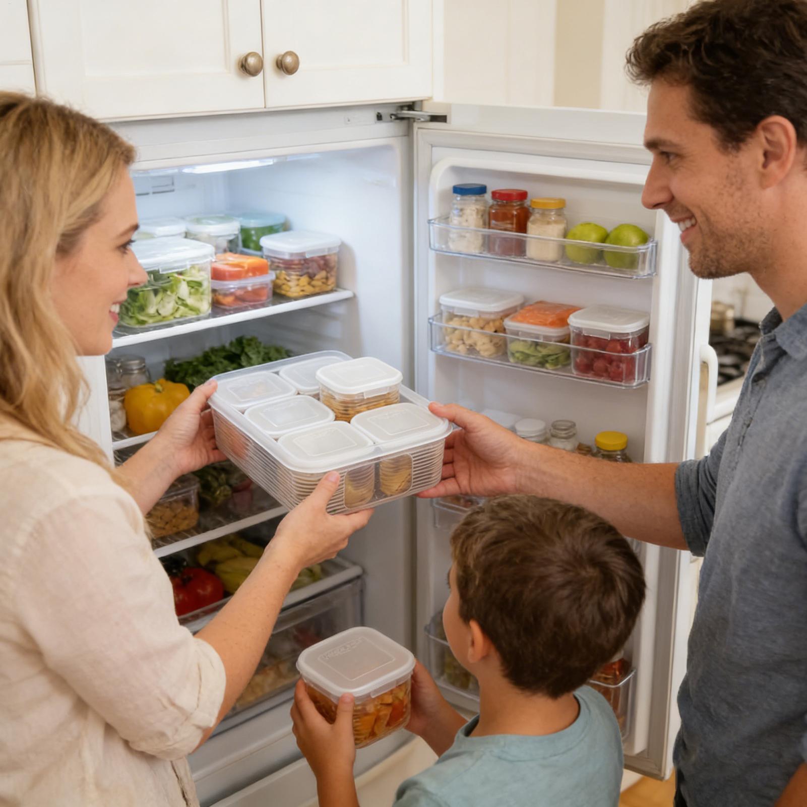 

Fridge Organizer Box Leakproof Clear Food Saver With Lid Fridge Organization For Soup Vegetable Fruit Traveling Business Trip China Mainland