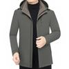 2025 Men's Winter Hooded Casual Jacket: Detachable Liner, Thick Warm, Windproof
