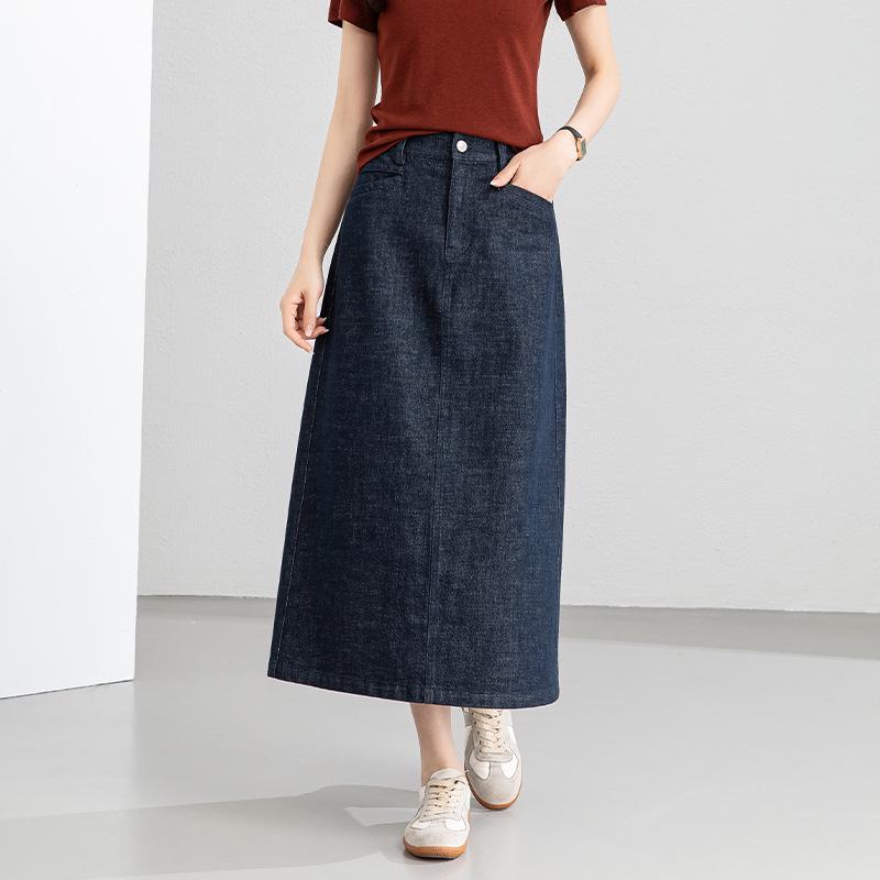 

Guangmei Women s Early Spring Sleeveless Denim Vest Jacket & Slimming Skirt Set 2026 Medium