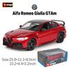 lctu5 Bburago 1:18 Alfa Romeo Giulia GTAm # Coche clásico de lujo de aleación 99, modelo de coche fundido a presión, colección de jugu
