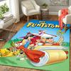 1Pc Flintstones Adventure Cartoon Rug, Office Carpet Indoor Outdoor Doormat, Non-Slip Soft, Living Room, Christmas Halloween Gift M929174