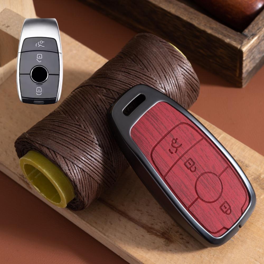 Zinklegering Bilnyckelfodral Skydd Skal Nyckelring För Mercedes Benz A C E S G Klass GLC CLE CLA GLB GLS W177 W205 W213 W222 X167 AMG