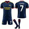 Nu. 7 tricou Saka Nr.. 8 degaard Nu. 41 Orez Nu. 14 degaard Arsenal tricou de fotbal de deplasare