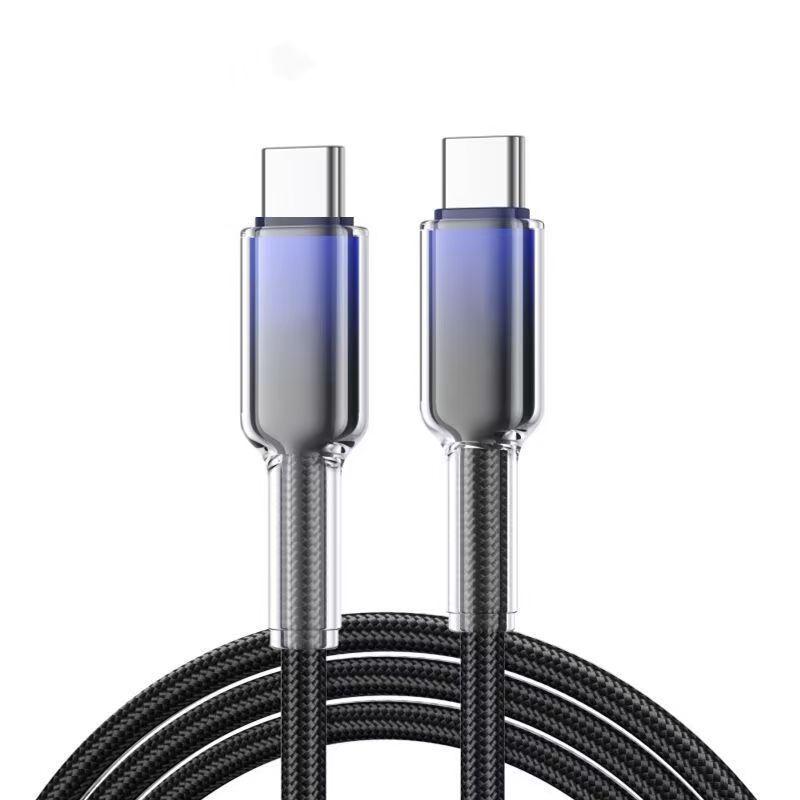 120W Dual Type-C Fast Charging Cable for Apple 15/16/17, Huawei, Vivo Phones (6A)